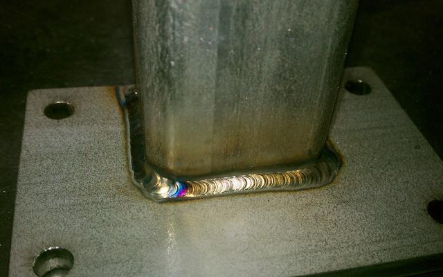 tig weld on Footpad