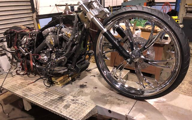 harley wheel change